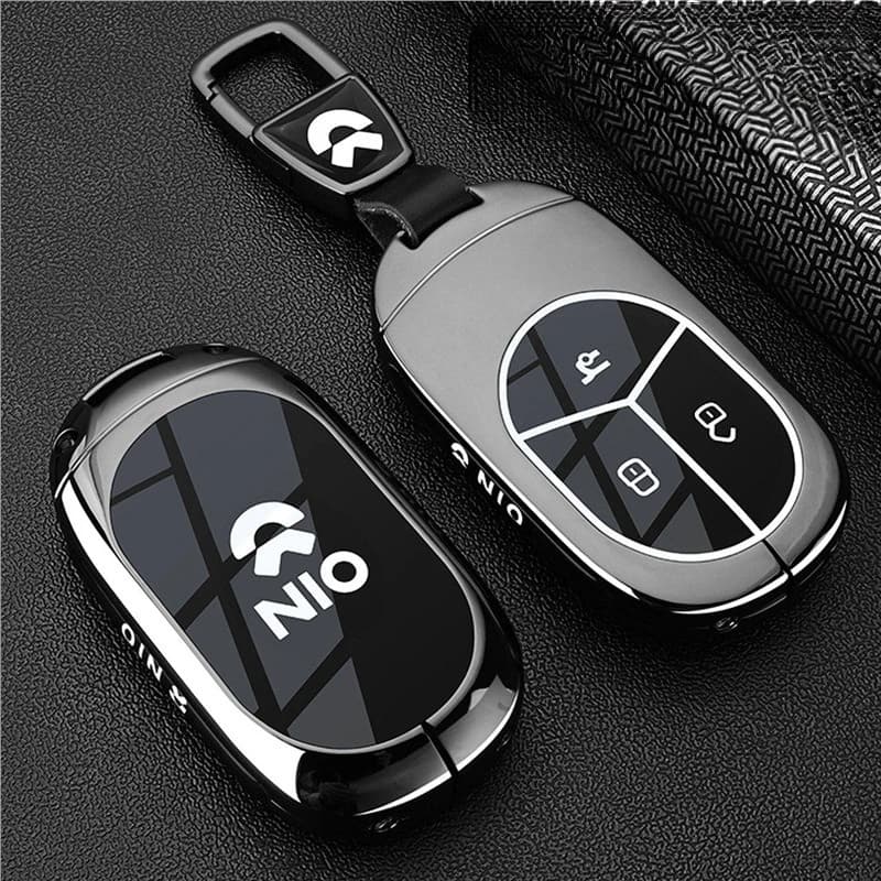Zinc Alloy Car Key Case Cover Chain Shell Protector Fob Holder for NIO ES6 ET5T EC6 ET5 ET7 2026 Accessories Keybag