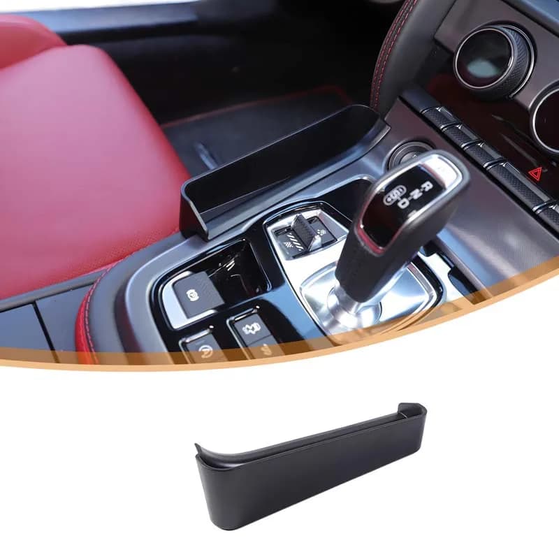 Center Console Side Storage Box Organizer Seat Crevice Storage Box Interior Car Accessories For Jaguar F-Type X152 2013-2026