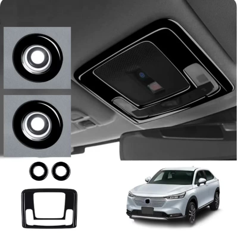 For Honda Vezel XR-V HRV /e:NS1 2022 2023 Front Rear roof rear Reading Light Lamp cover Lampshade Panel Cover Sticker Accessorie