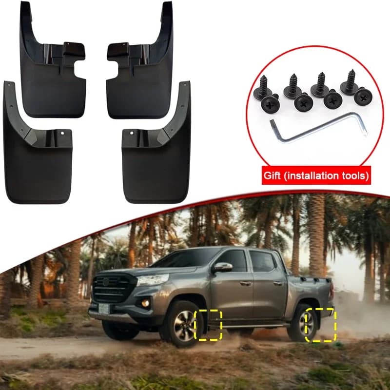 Car Styling For Changan Hunter 2020-2023 ABS Car Mud Flaps Splash Guard Mudguards MudFlaps Front Rear Fender Auto Accessories