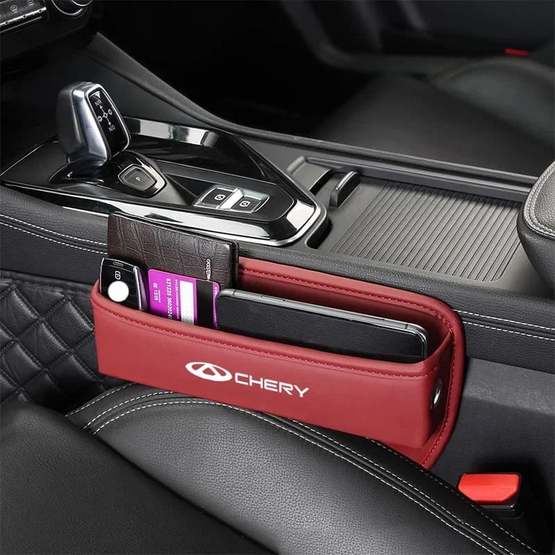 PU Leather Car Seat Side Gap Storage Box Crevice Filler Organizer Fit Chery Tiggo7 Tiggo8 Pro Omoda5 Jaecoo J7 J8 Jetour X70 X90