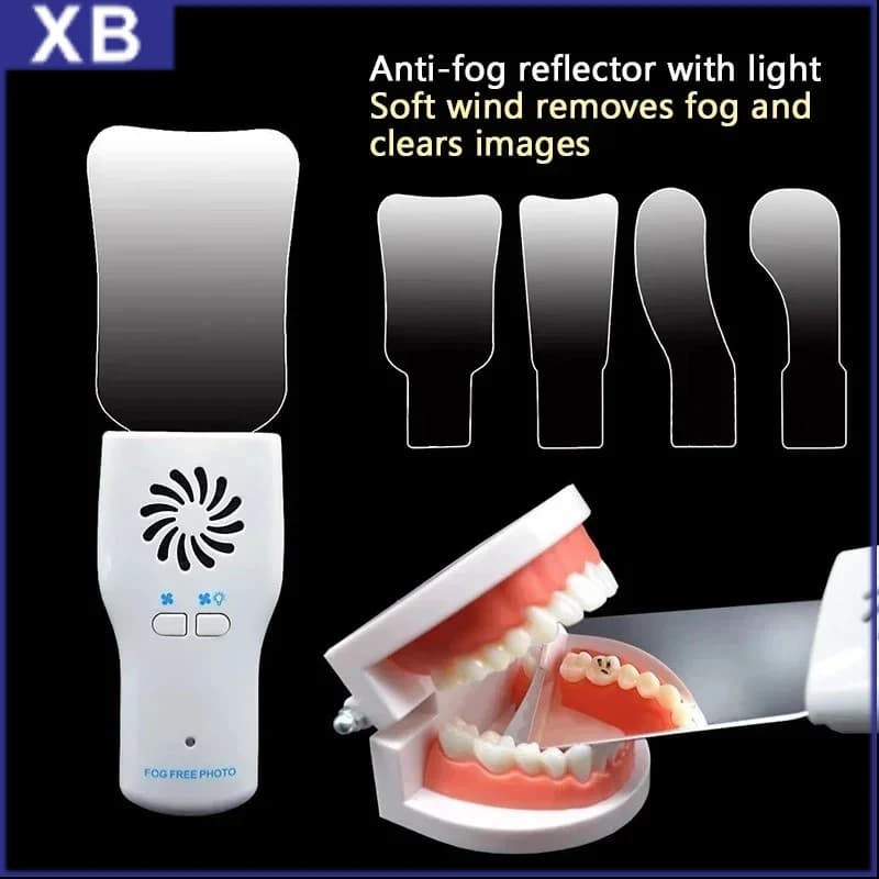 Dental Automatic Anti-fog Mirror for Oral Photography Reflector Defog Mirror Orthodontic Buccal Occlusal Lingual Dental Supplies