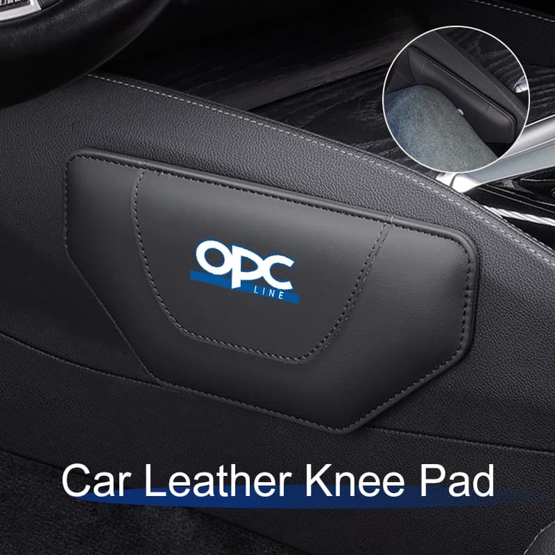 Car Leather Knee Pad Inside Knee Cushion Comfortable For OPEL OPC Line Zafira B Corsa D Insignia Mokka Regal Grandland Vivaro