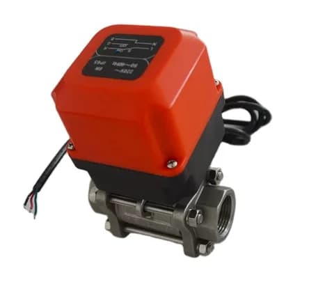 DN25 Ceramic Core Three-Wire Plastic Ball Valve High-Temperature Electric UPVC Glue High-Low Resistant Customizable