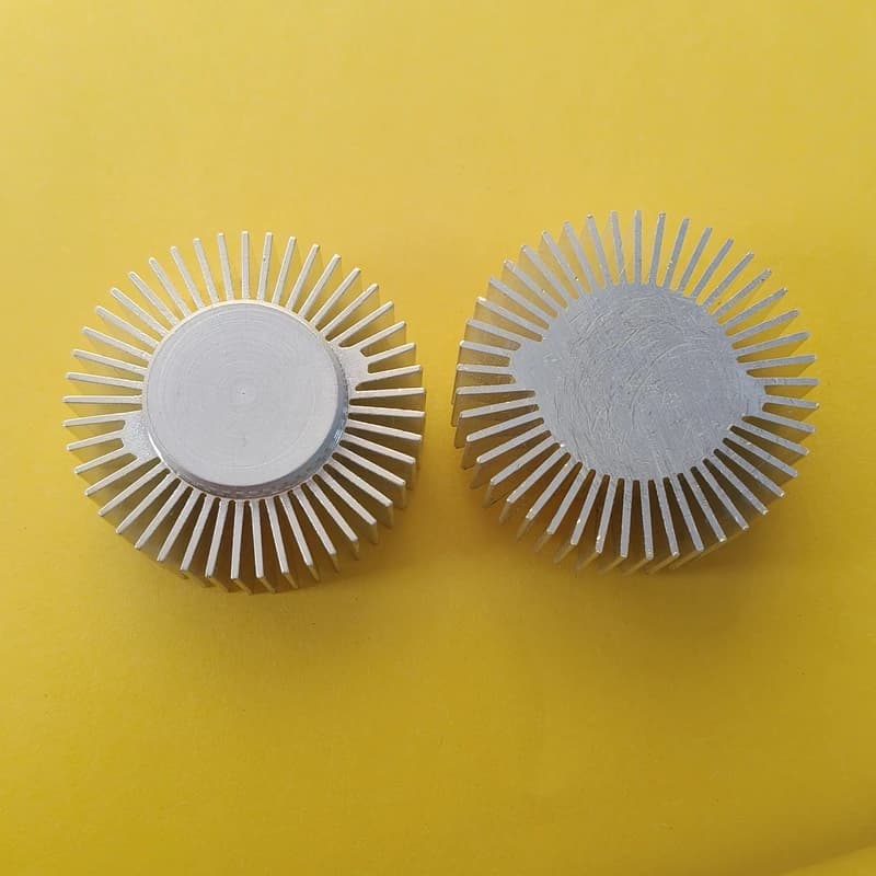 50x22mm Round LED COB Heatsink Radiator Aluminum Heat Sink Household Lamp Radiator Replaceable CNC Customize