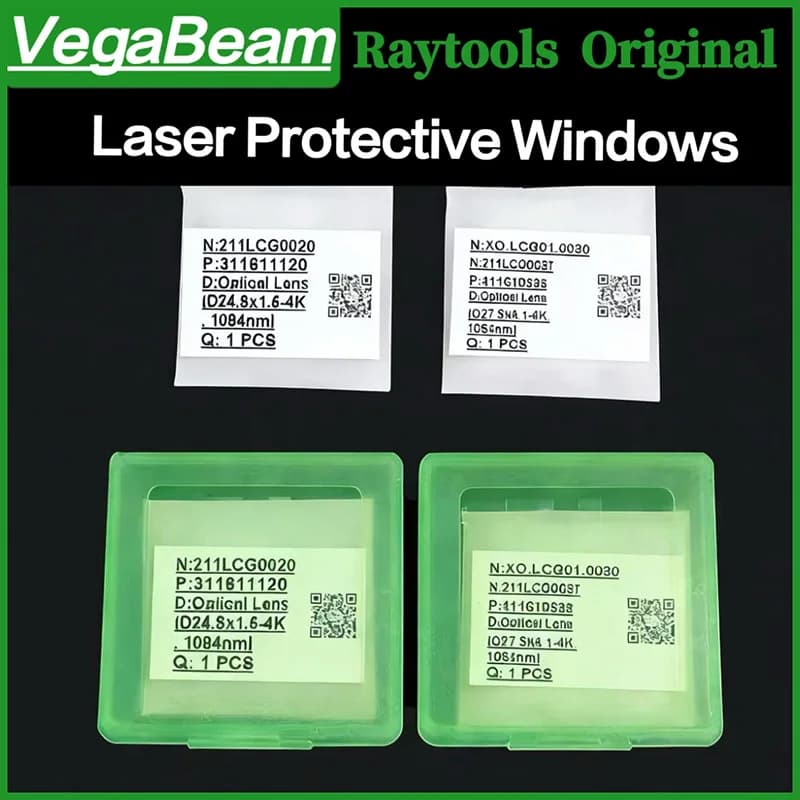Original Raytools Lens 27.9x4.1mm Laser Protective Windows 24.9x1.5 37x7 30x5mm For Raytools BM110 BM111 BT210 Cutting Head Lens