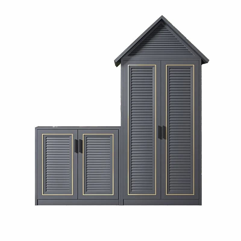 All-aluminum alloy louver door locker, storage cabinet for large-capacity tools