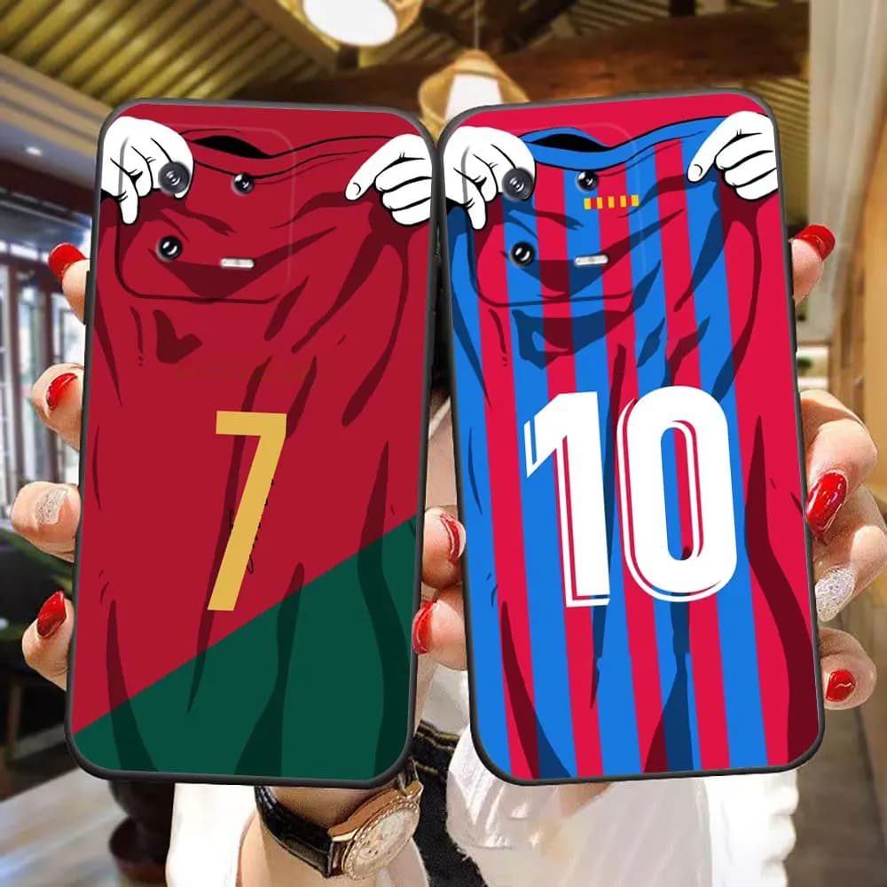 Football Numbers 7 10 9 Cover Phone Case For Xiaomi 17T 15 ULTRA 15T 14T 12 12T 11 11T LITE PRO TPU Case Funda Coque Capa Shell