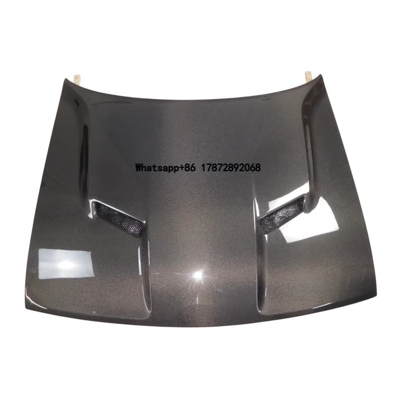 Carbon Fiber Car Engine Cover Bonnet Auto Hood for Dodge Challenger 3th 2008-2023 Aerodynamic Auto Body Kits