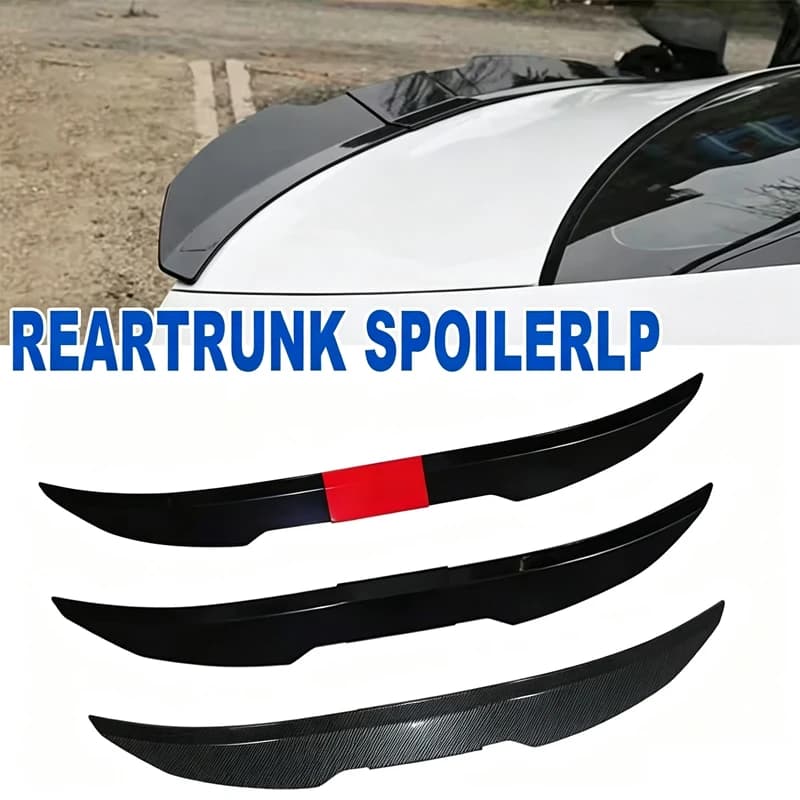 For Toyota Camry Sedan V-Shape No-Punch Car Trunk Fixed Spoiler ABS Blade Style Roof Middle Tail Wing Auto Refit Accessory