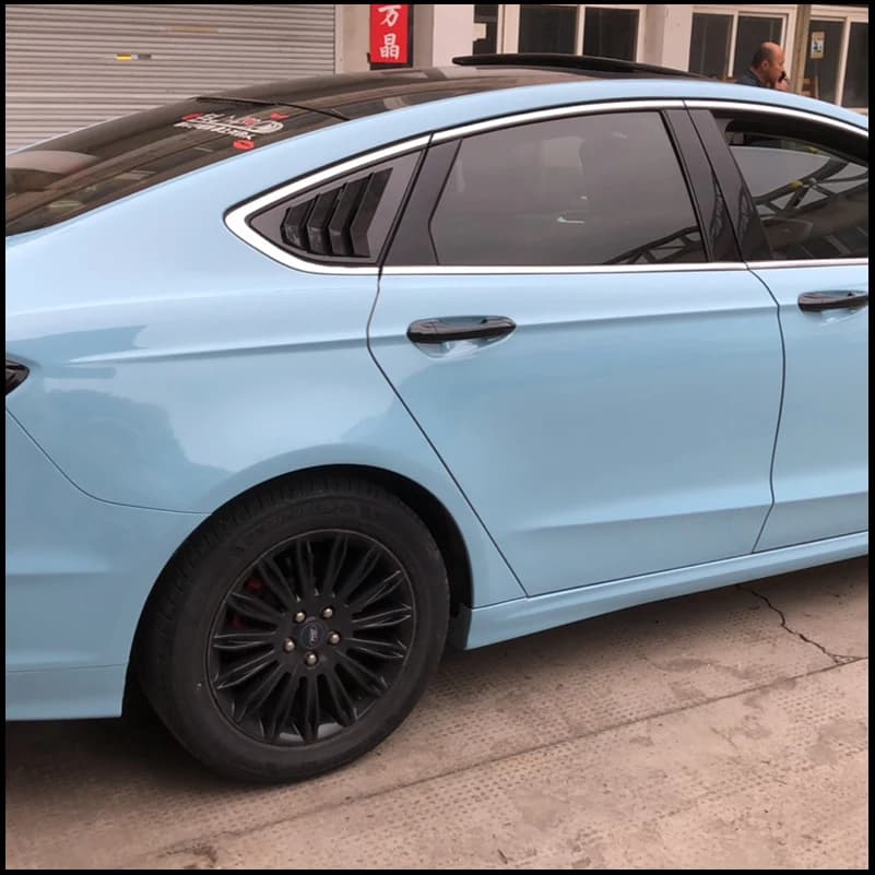 For Ford Mondeo Fusion Sedan 2013~2021 Rear Quarter Window Blind Shades Louver Molding Cover Trim Vent Car Styling Accessories