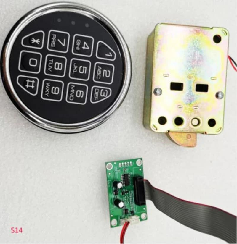 Keyless Touch Keypad Password Cabinet Lock -Fireproof Safe Lock Boxes Swing Bolt for Stack-on