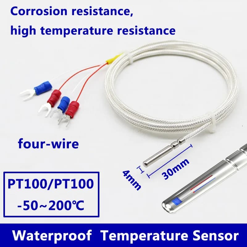 PT100 Temperature Sensor RTD Temperature Probe Platinum Resistance Thermometer PT100 RTD Sensor Industrial Temperature Sensor