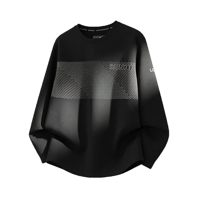 Men's Quick-Drying Long-Sleeved T-Shirt for Running Fitness Training Spring Outdoor Mountaineering Breathable Sports Jacket
