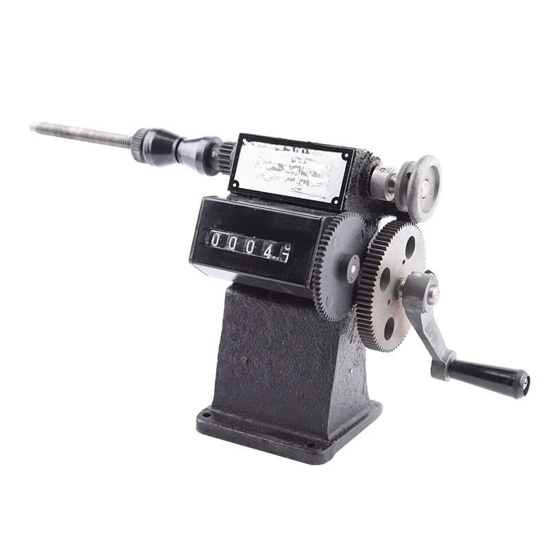 Hand electronic counting winding machine, household hand winding machine, counting winding