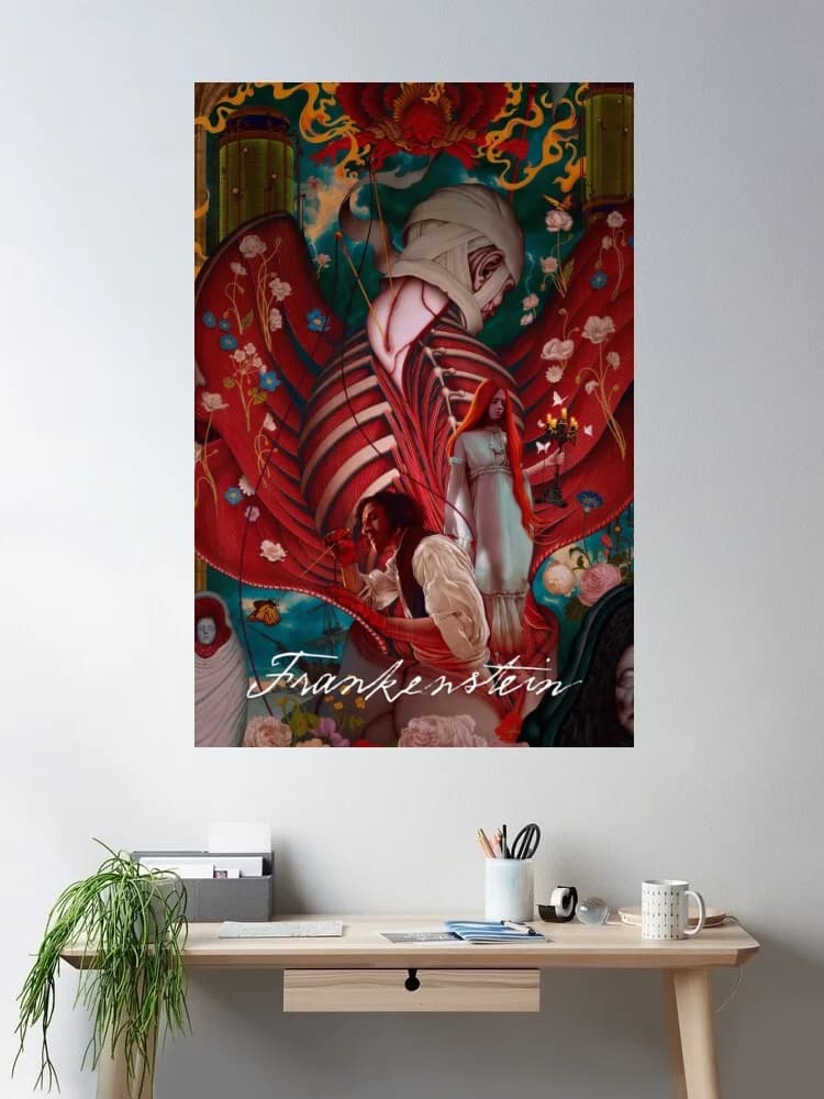 Frankenstein 2025 Movie, Art Print Silk Poster Home Wall Decor