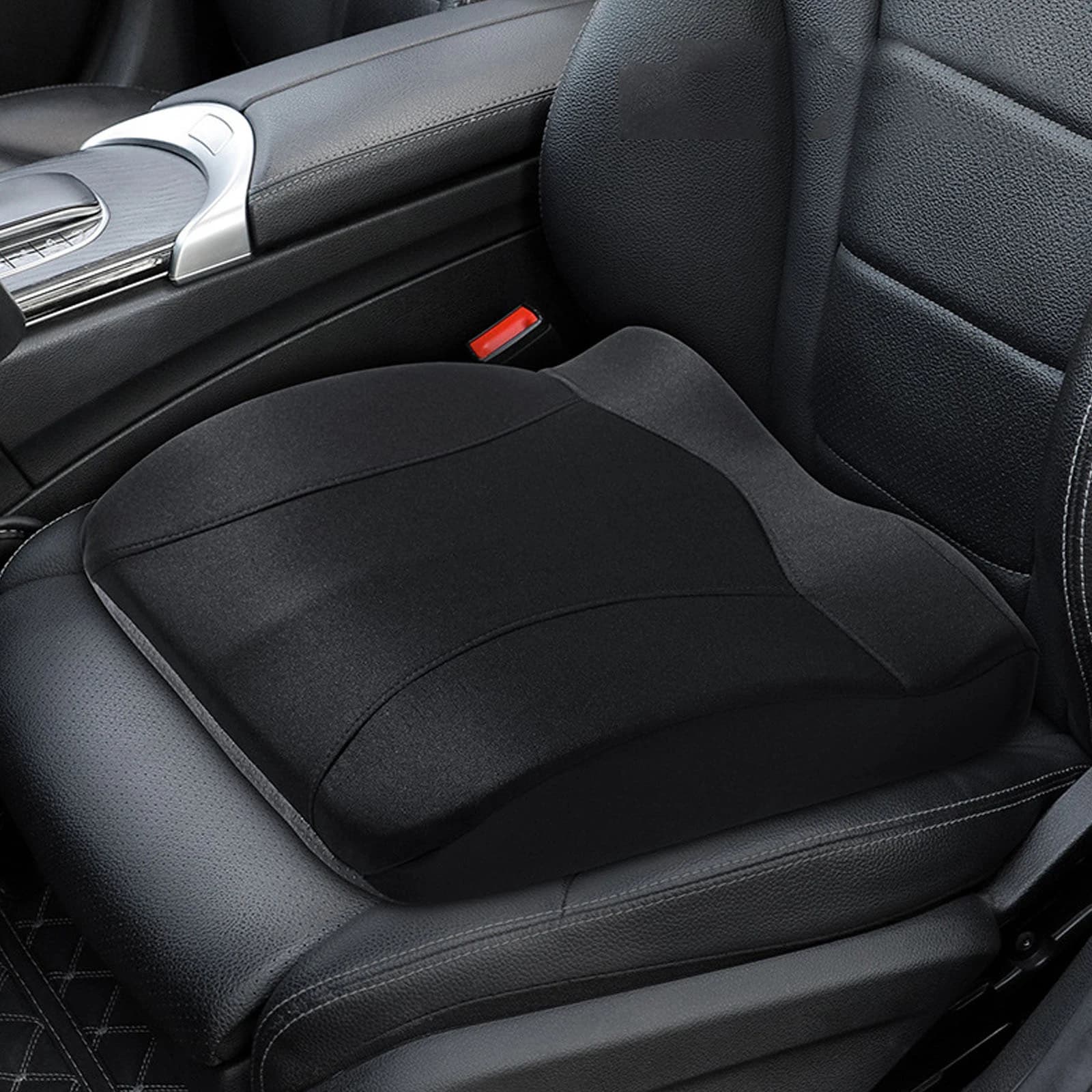 Car Booster Seat Cushion For Driver Hip Pain Raised Memory Foam Height Seat Protector Washable Cover For Short People Pad Mats