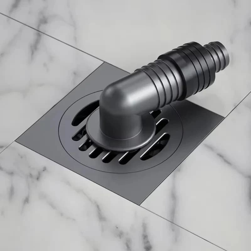 UIDA 0 Square Copper Brass Deodorant Dual-Purpose Washing Hine Floor Drain