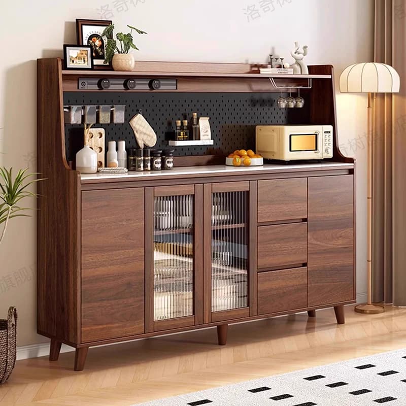 Kitchen Wine Cabinets Luxury Wood Pantry Sideboards Display Organizer Living Room Cabinets Mobile Gabinete Trendy Furniture