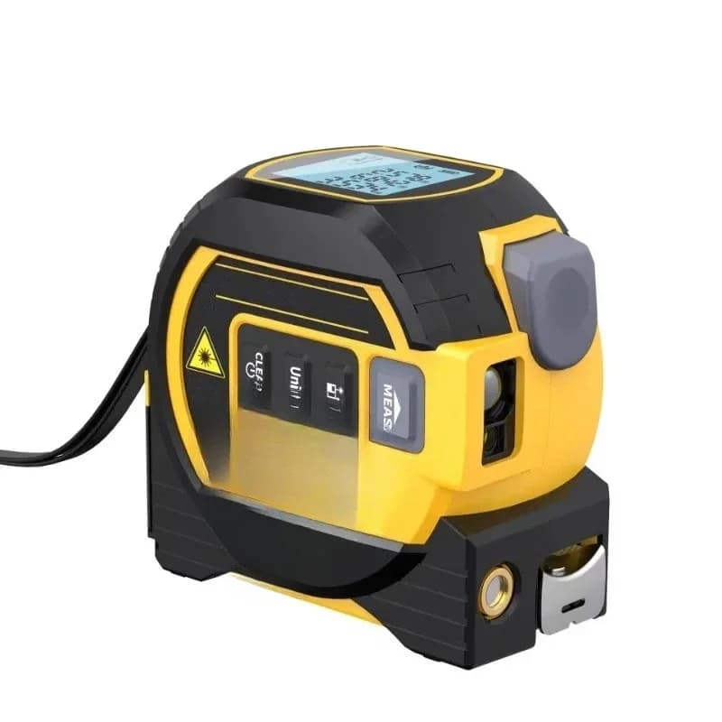 3-In-1 tape measure, high-precision rangefinder, multi-functional measuring tape measure steel tape measure