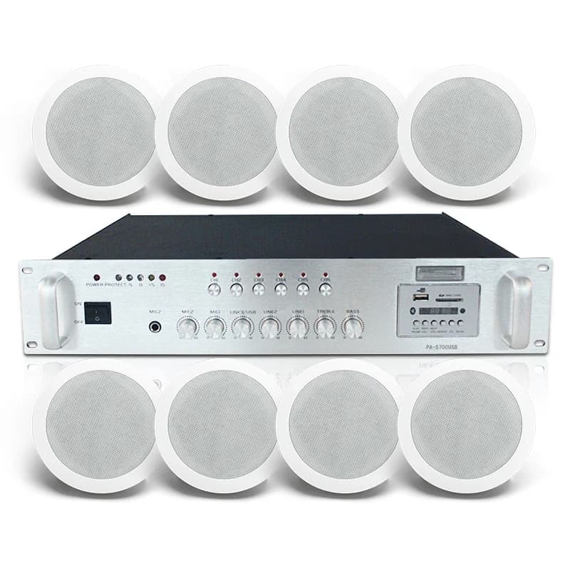 High End Inch Mosque Sound System Coaxial Hifi Speakers With Amplifier Ceiling Speaker Church