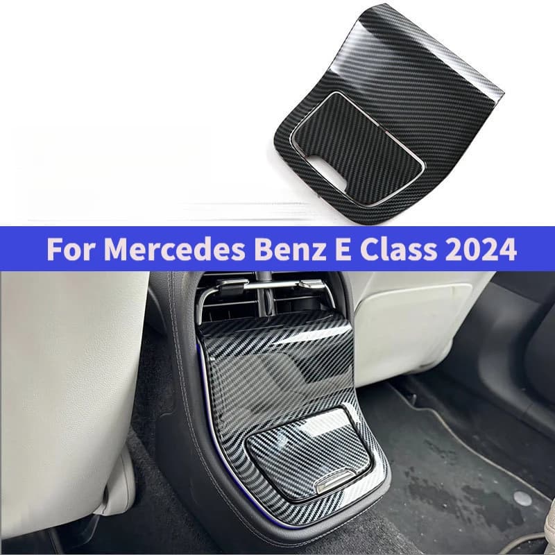 Car Seat Back Anti Kick Pad For Mercedes Benz E Class E300L E260L 2024 Rear Air Outlet Interior Decoration Accessories Auto Inte