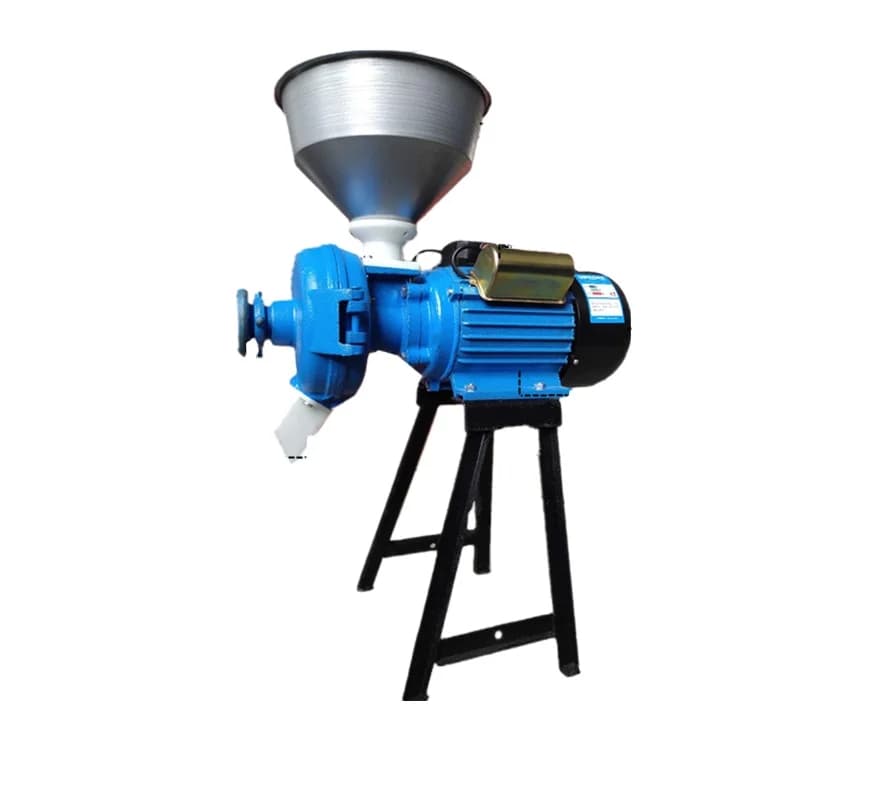 New Fish Feed Stuff Grinder Small Beans Grinding Machine Grain Soybeans Double Disc High Productivity 100kg/h Capacity