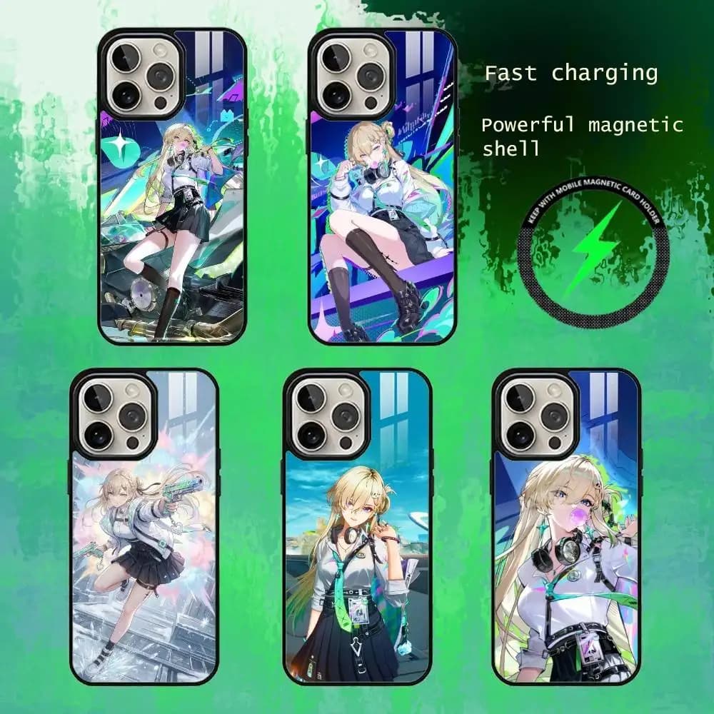 Lynae WuWa  Phone Case For iPhone17,16,15,14,13 Plus,Pro Max Magnetic For Magsafe Wireless Charging