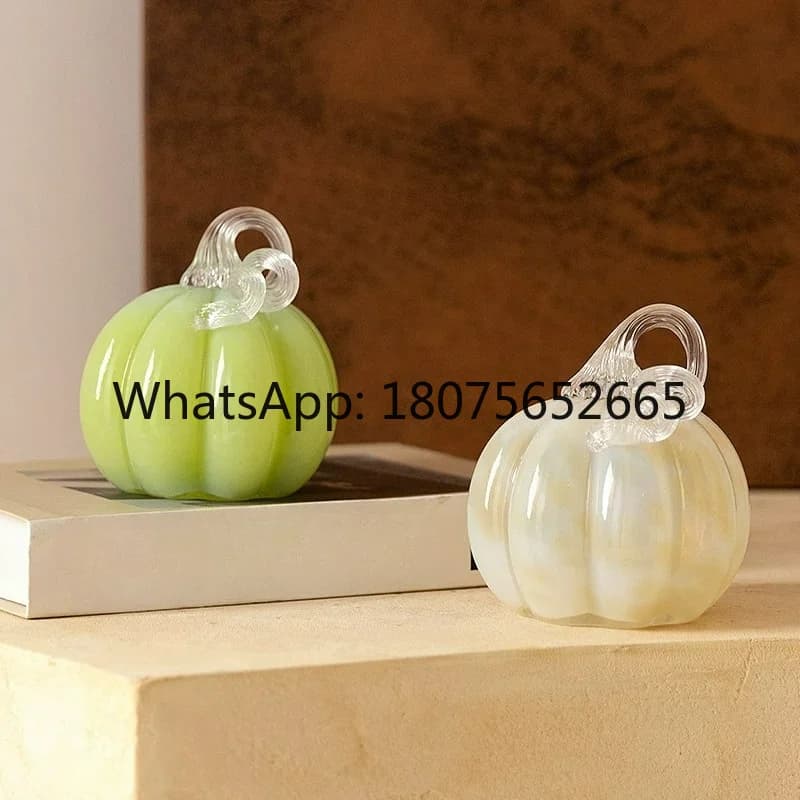 Pumpkin ornament desktop glazed ornament wine cabinet living room TV cabinet entrance home decoration