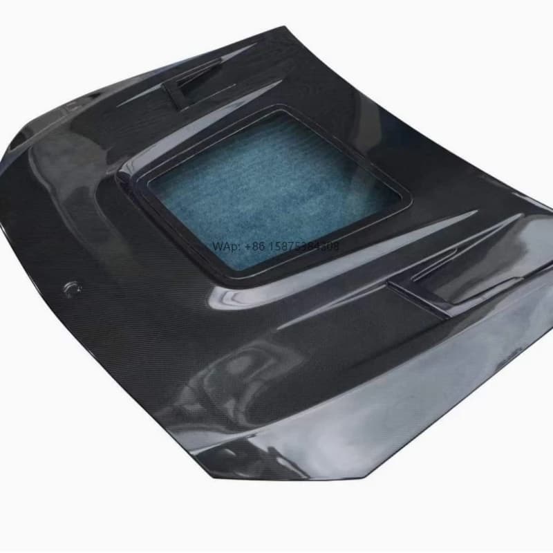 New Carbon Fiber Engine Hood for C-Class W204 (C63 )-Black UV Protection Auto Body Kit