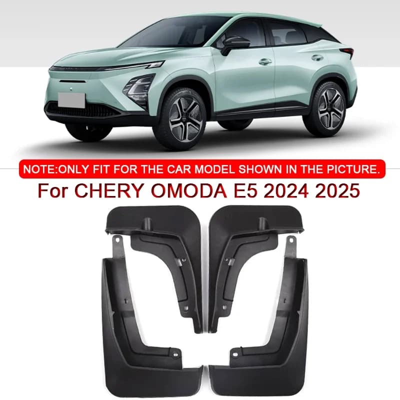 For CHERY OMODA E5 2024 2025 2026 Car Styling ABS Car Mud Flaps Splash Guard Mudguards MudFlaps Front Rear Fender Auto Accessory