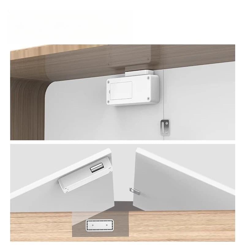 No punching invisible drawer fingerprint lock bedside table, storage wardrobe password lock office file cabinet