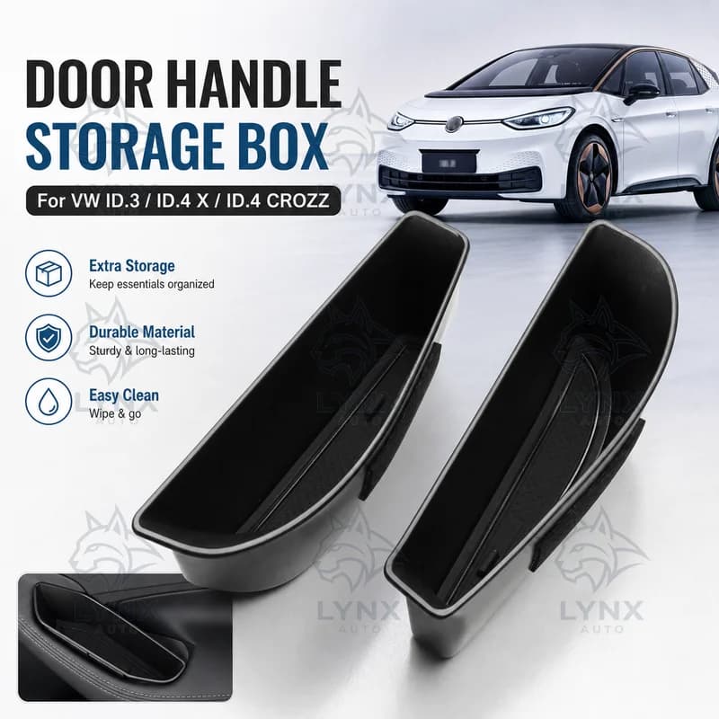 For Volkswagen ID3 Door Handle Storage Box ID4 CROZZ Car Interior Modification ID4X Organizer Storage Box Accessories