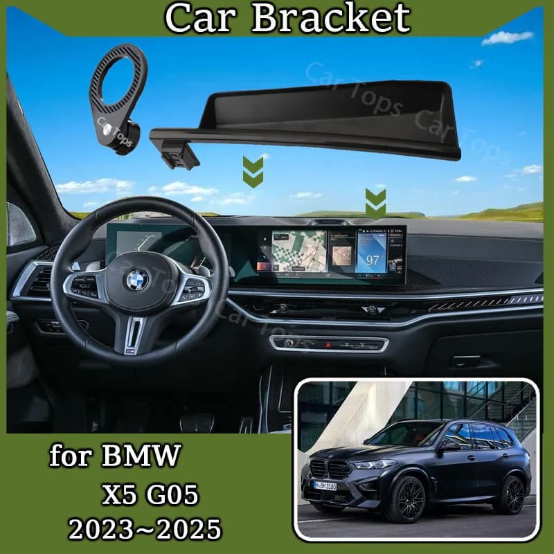Car Mobile Phone Holder for BMW X5 G05 2023 2024 2025 New MagSafe Magnetic Bracket GPS Navigation Gravity Stand Auto Accessories