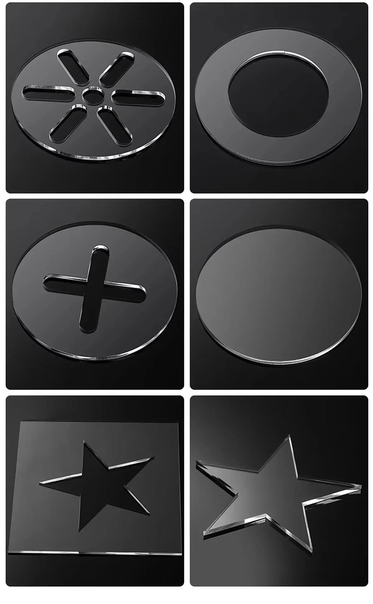 High Clear Acrylic Plexiglass Sheet 5-30mm Custom Size DIY Handmade Model Accessories Parts