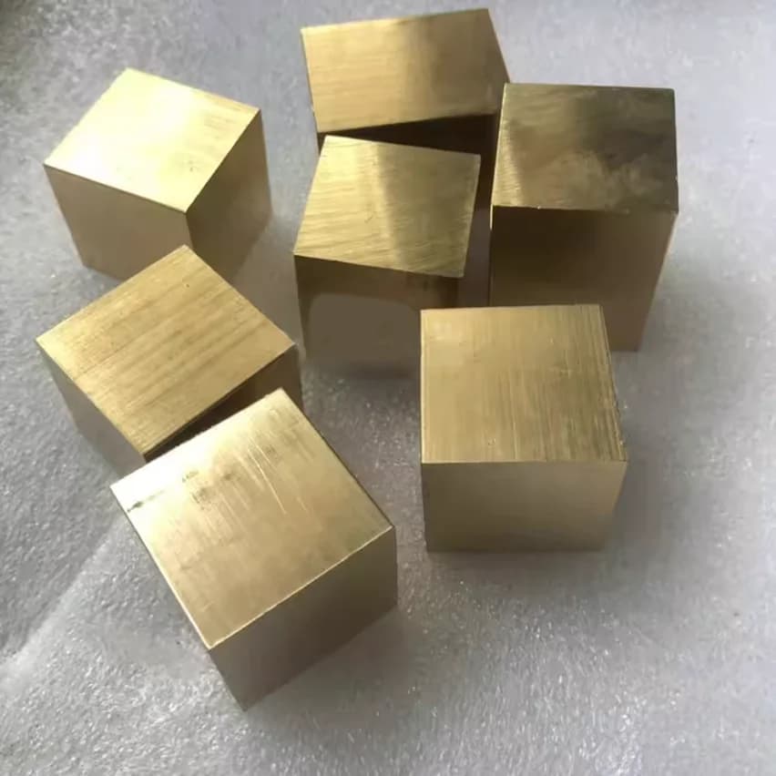 H59 Brass Block, Cubic Copper Block, Customized Zero Cutting