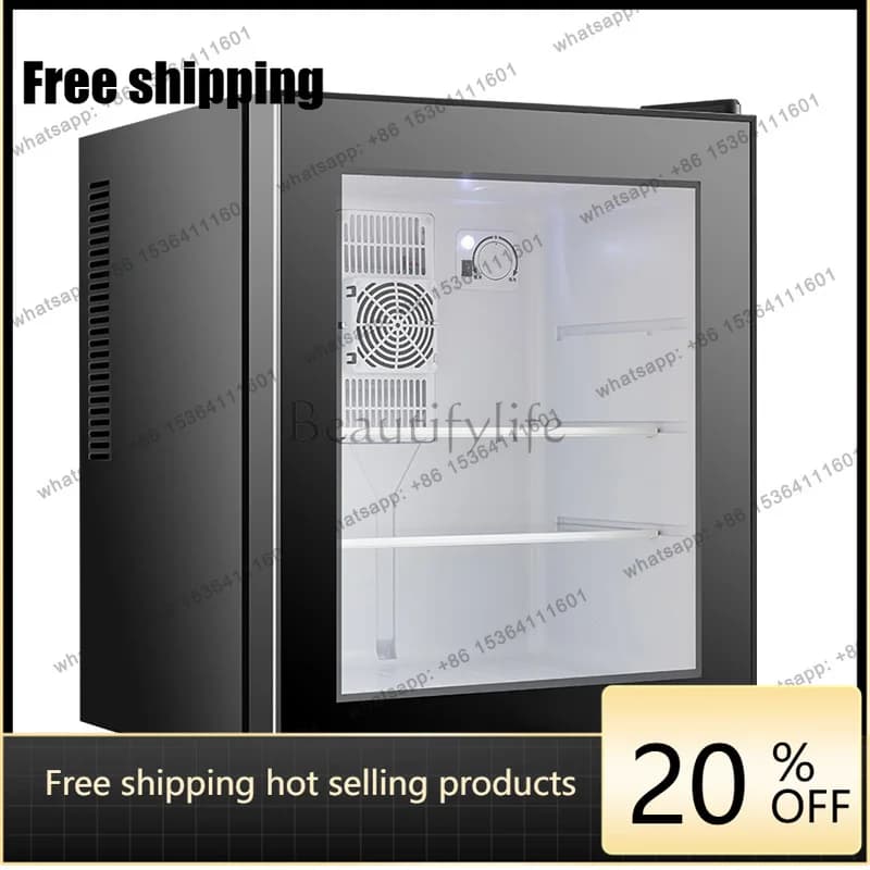 YJ 40L Mini Bar Foamed Door Semiconductor Cooling Fridge For Hotel Household Wholesale