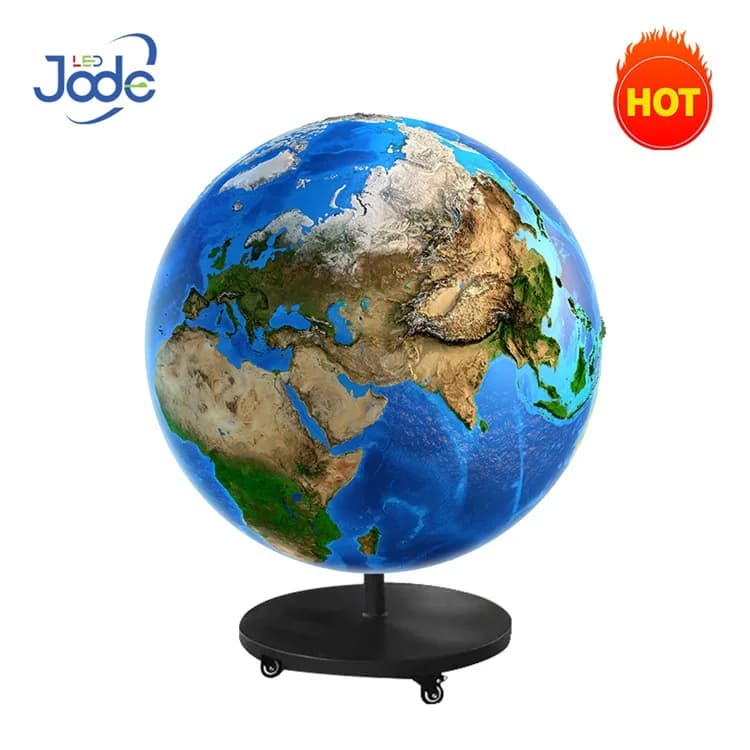 Jode P1.8 Sphere Digital Screen Diameter1m/1.2/1.5m/2m Earth Creative Spherical LED Video Globe Sphere LED Display Screen
