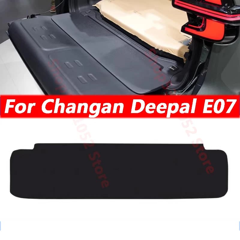 For Changan Deepal E07 2025 2026 Car Trunk PU Leather Protective Anti-dirty Pad Car Trunk Tailgate Protection Pad Accessories