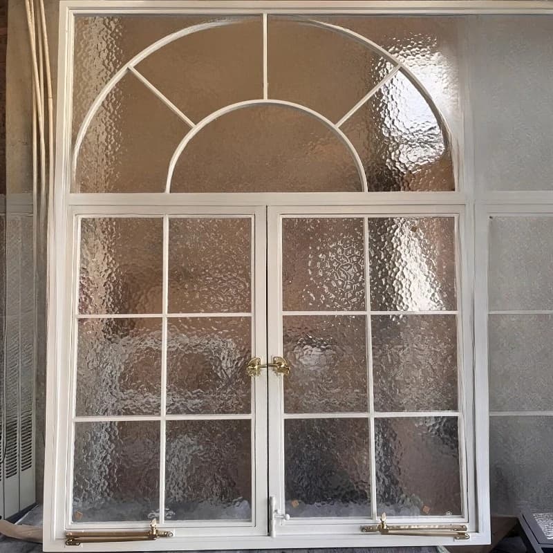 Vintage aluminum alloy interior casement window bedroom kitchen ventilation window, art deco glass daylighting window