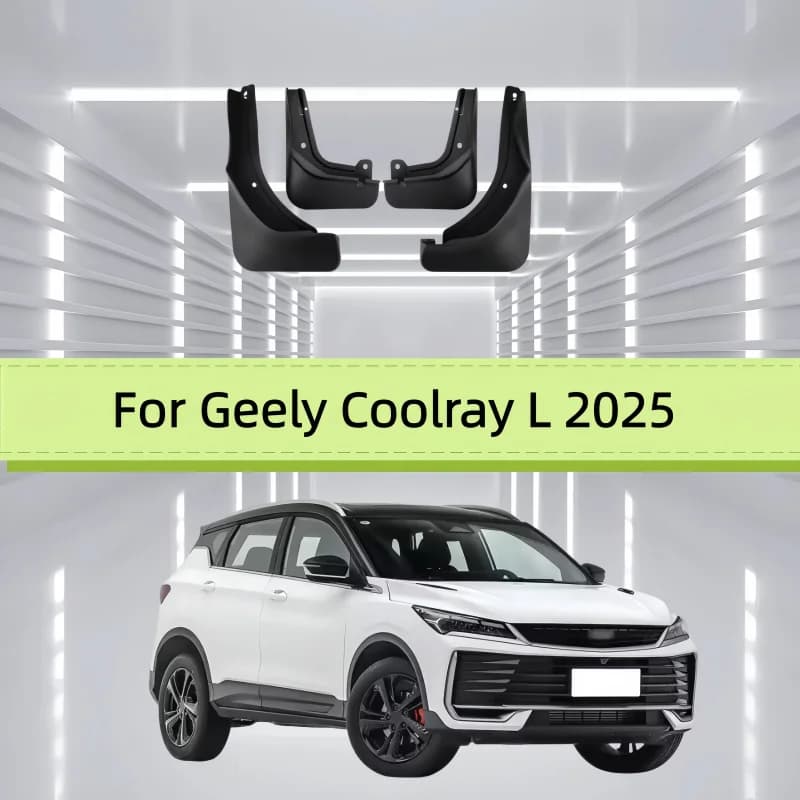 4PCS For Geely Coolray L 2025 Car Fender Mudguards Anti-splash Flap Front Rear Mudflap