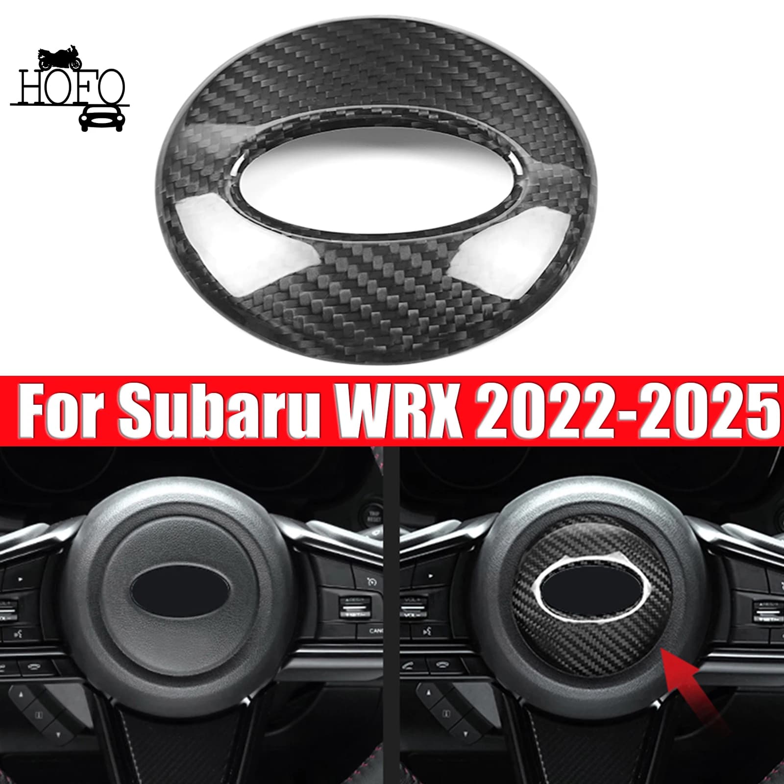 For Subaru WRX 2022-2025 Steering Wheel Center Cover Trim