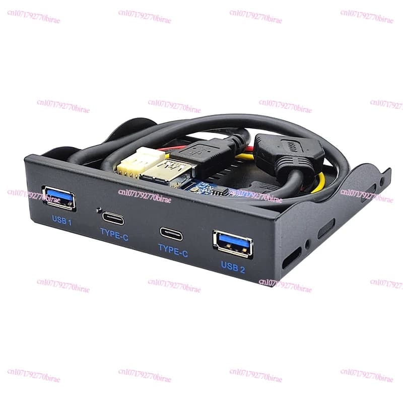 USB3.2 Optical Drive Bit 5.25 Floppy Drive Bit TYPE-C 5G Panel 3.5 Inch 19P Expansion Dual Port C and USB3.0
