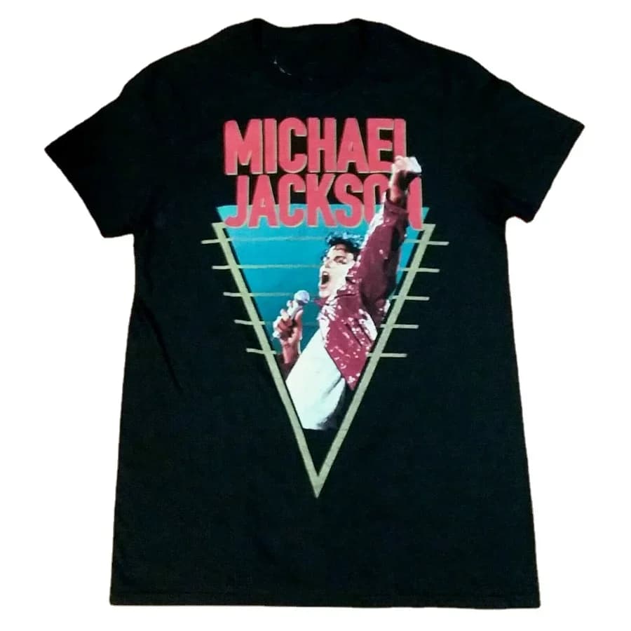 Michael Jackson Concert Poster T-Shirt 100% Cotton O-Neck Short Sleeve Summer Casual Mens T-shirt Streetwear