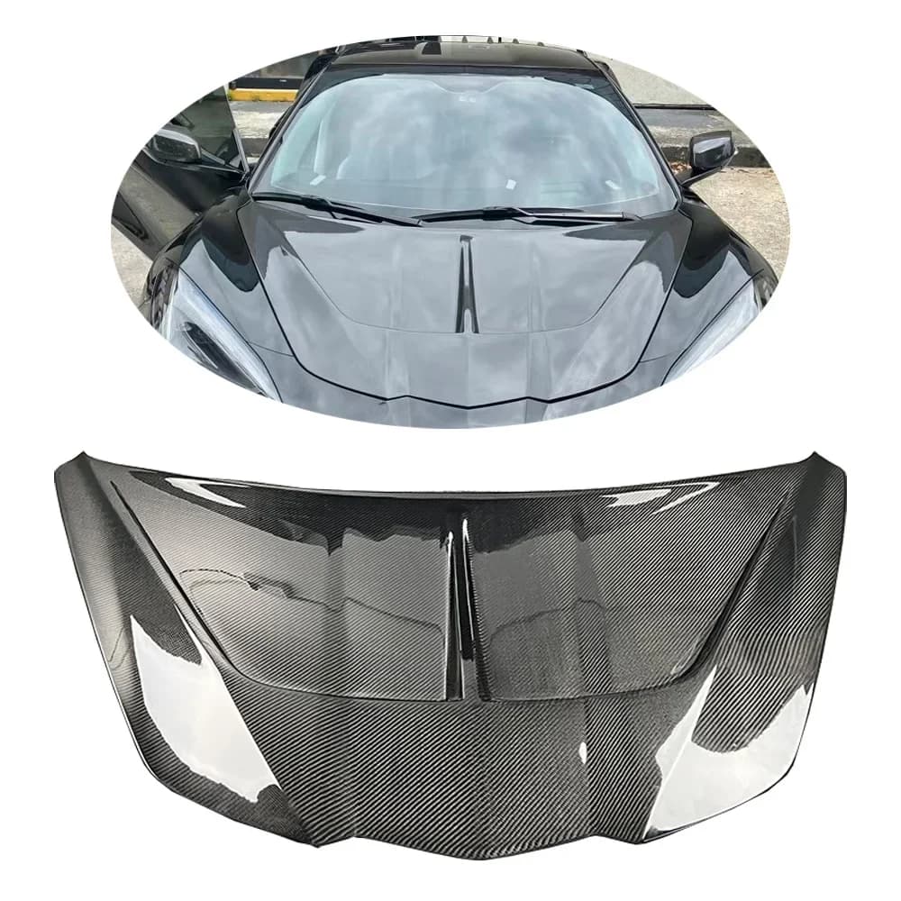 Wholesale Carbon Fiber Front Hood for Corvette C8 ST Style Bonnet