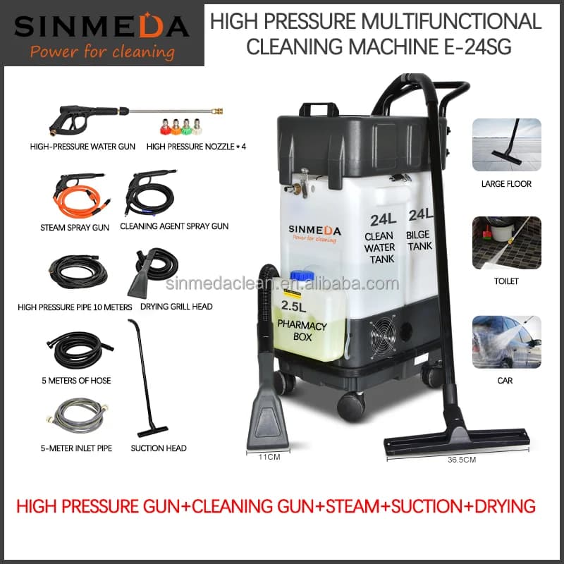 E24SG Ice Snow Mode Pressure Washer -30°C Operation 1300PSI Roof Gutter Bathroom Combo car wash machine power washer