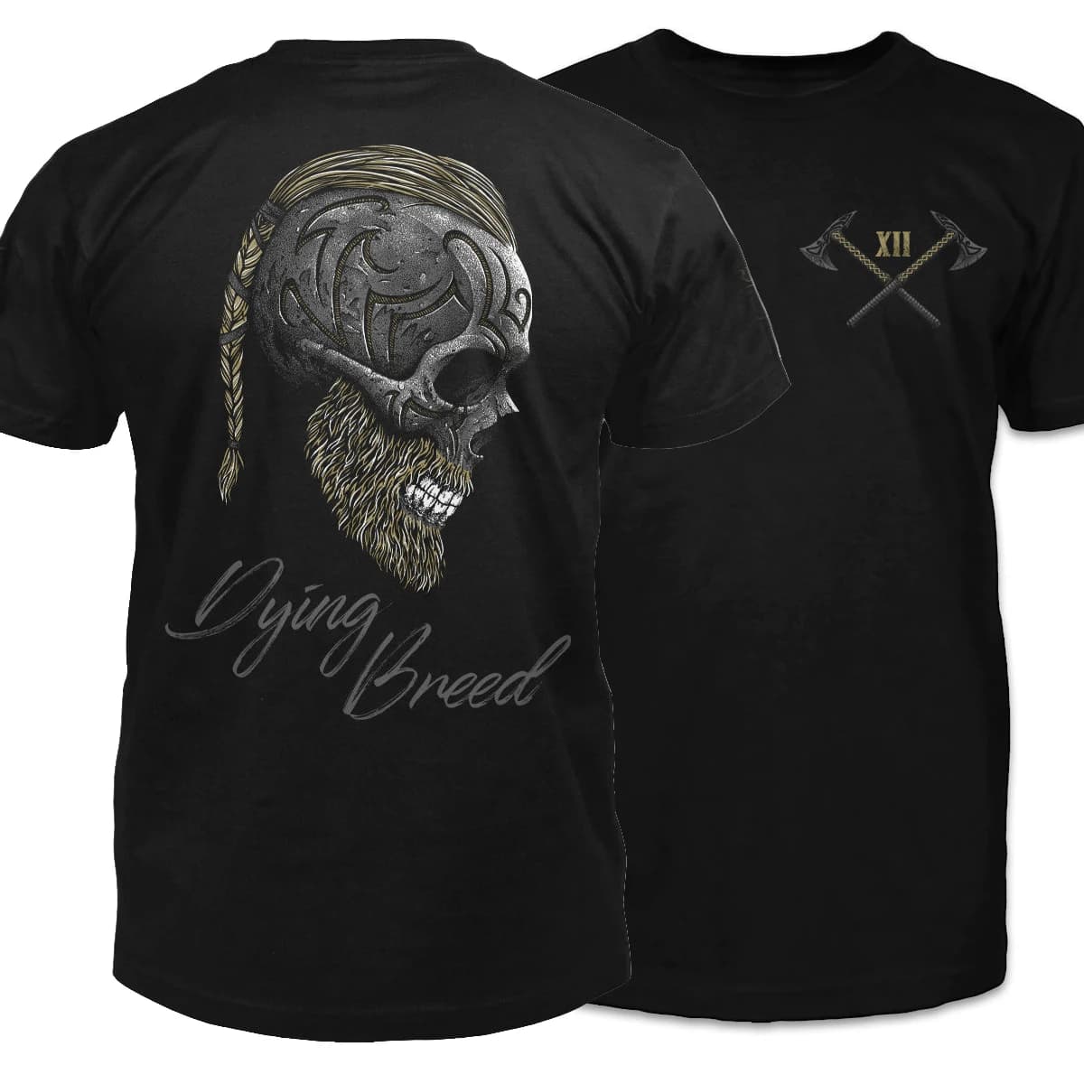 Dying Breed. The Way of The Warrior,  Warriors Skull T-Shirt 100% Cotton O-Neck Summer Short Sleeve Casual Mens T-shirt