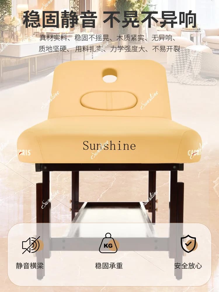 Beauty salon massage massage bed high-end solid wood traditional Chinese medicine massage   TF