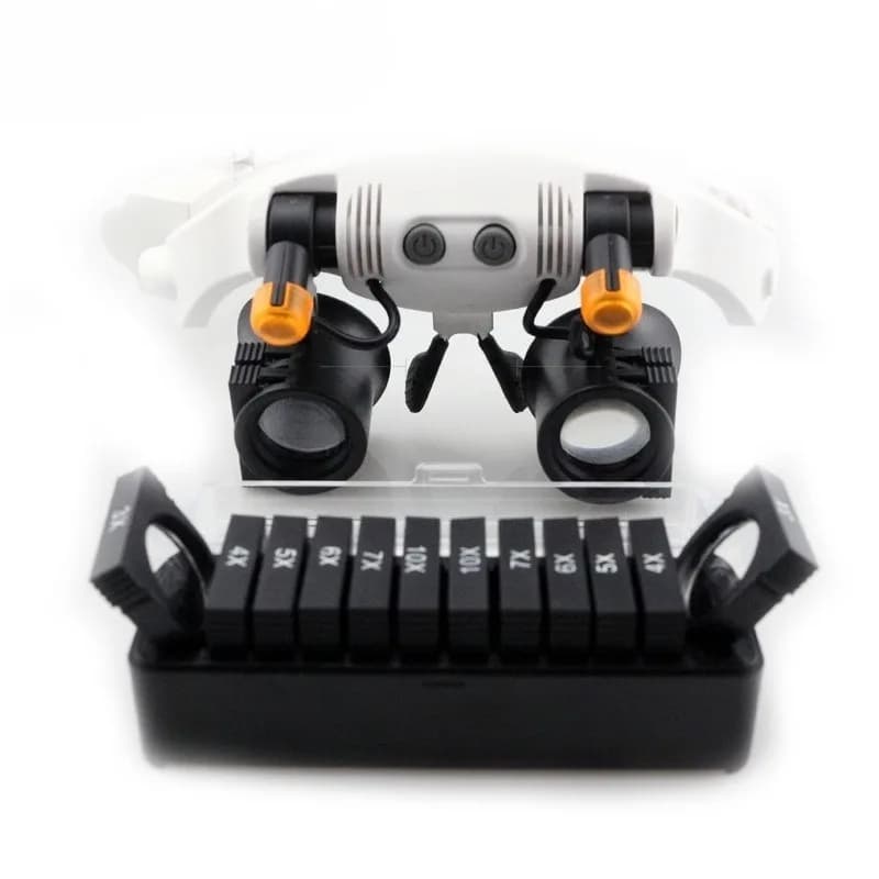 LED Magnifier 3X 4X 5X 6X 7X 10X Magnifier Adjustable Reading Illuminated Magnifiers Jewelers Watchmaker Repair Magnifiers