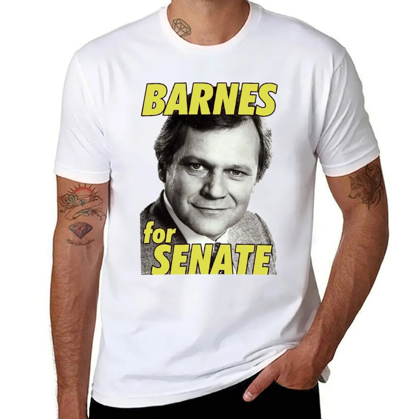 Cliff Barnes for Senate (Dallas) T-Shirt man graphic t shirt black cotton t-shirt plain for man package T-Shirt